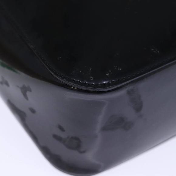 GUCCI Bamboo Hand Bag Enamel Black 93152 212792 Auth ep4078 - Picture 15 of 16